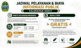 JADWAL DAN BIAYA PELAYANAN INFORMASI PUBLIK
